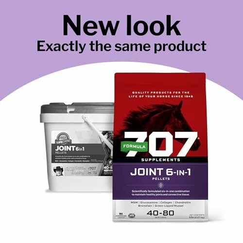 707 Supplements Joint 6in1 new packaging with product tub.