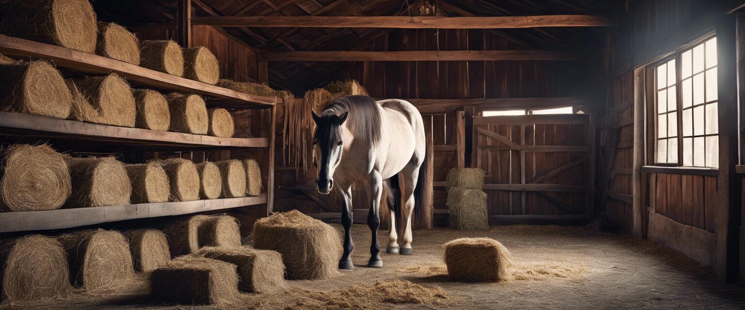 Different feed options for horses