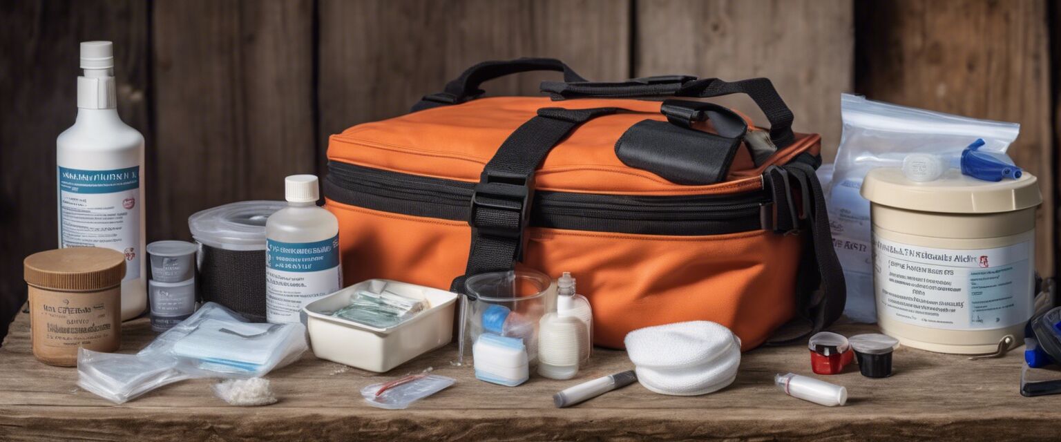 Equine first aid kit supplies