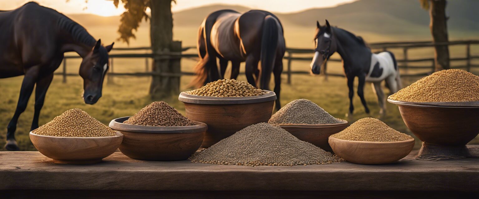 Horse feed and supplements