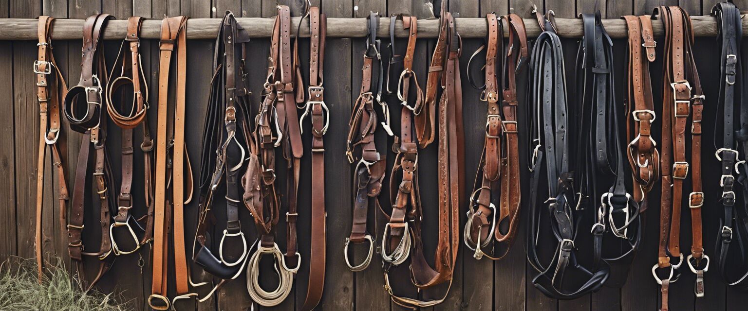 Collection of horse tack