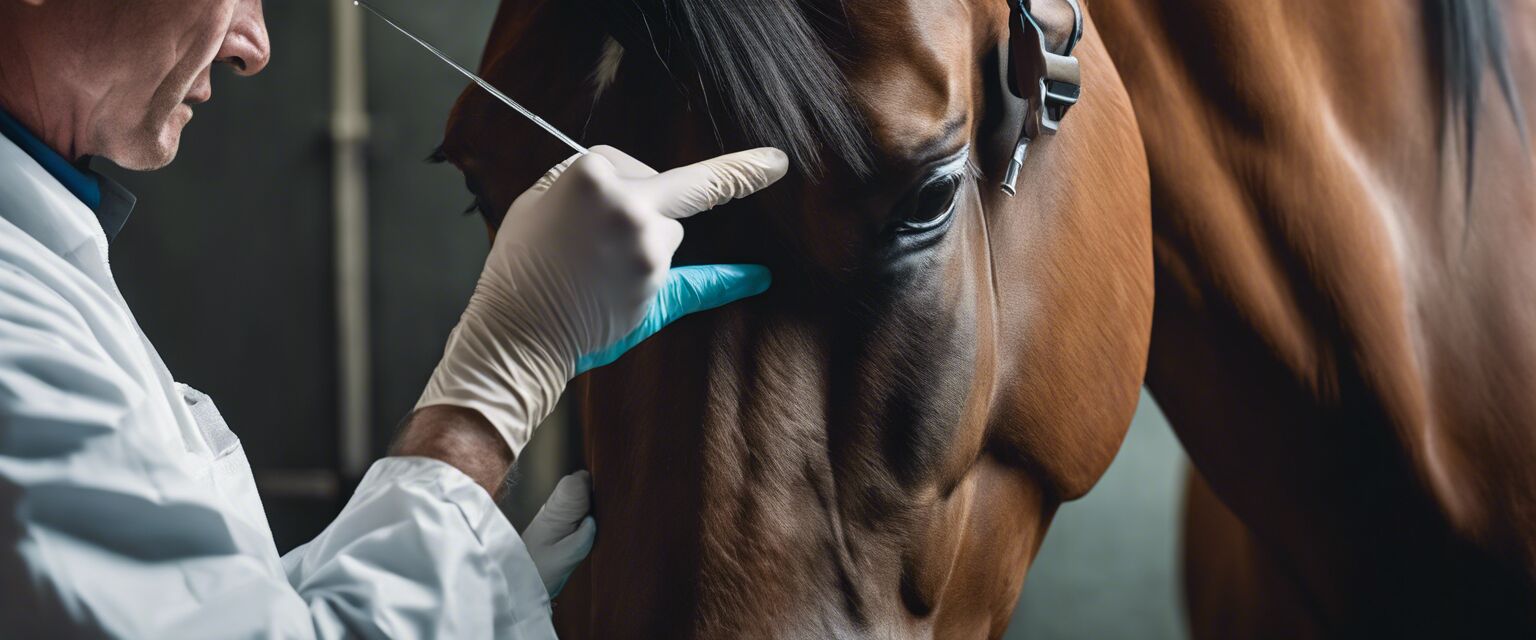 Administering vaccination to a horse