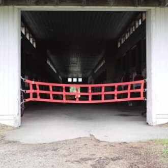 Country Pride Barn Door Guards with Snaps (12', Red)