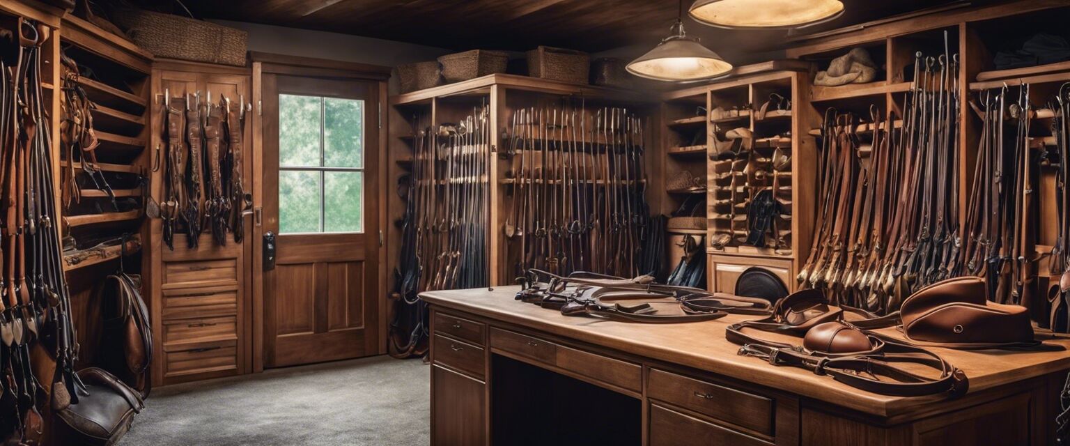 Organized tack room